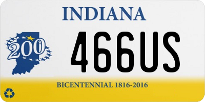 IN license plate 466US