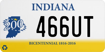 IN license plate 466UT