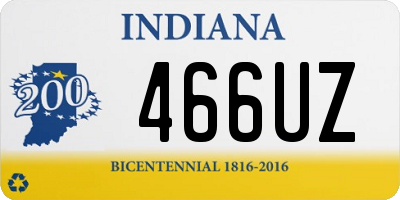 IN license plate 466UZ