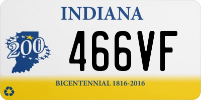 IN license plate 466VF
