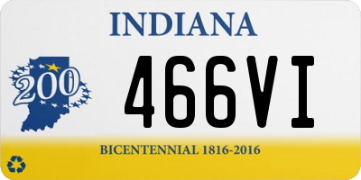 IN license plate 466VI