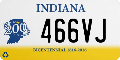 IN license plate 466VJ