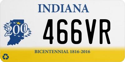 IN license plate 466VR