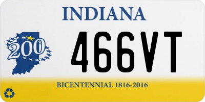 IN license plate 466VT