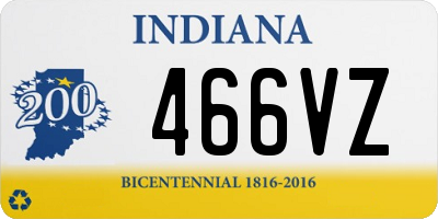 IN license plate 466VZ
