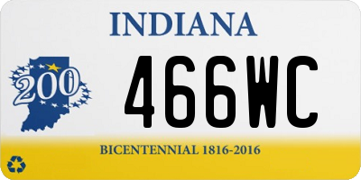 IN license plate 466WC