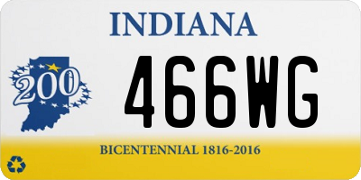 IN license plate 466WG