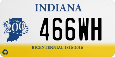 IN license plate 466WH