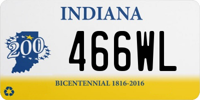 IN license plate 466WL