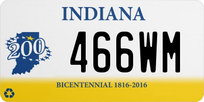 IN license plate 466WM
