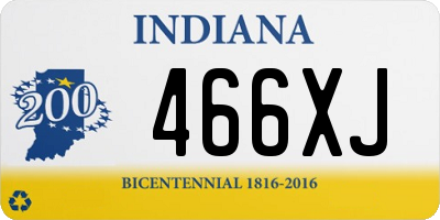 IN license plate 466XJ