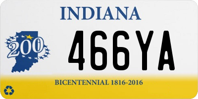IN license plate 466YA
