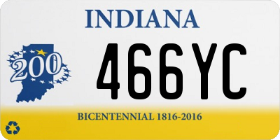 IN license plate 466YC