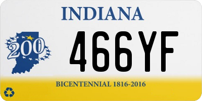 IN license plate 466YF