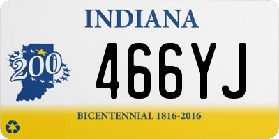 IN license plate 466YJ