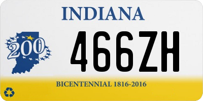 IN license plate 466ZH