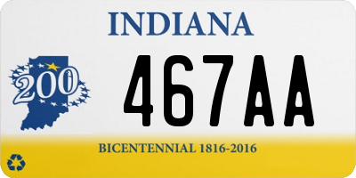 IN license plate 467AA