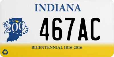 IN license plate 467AC