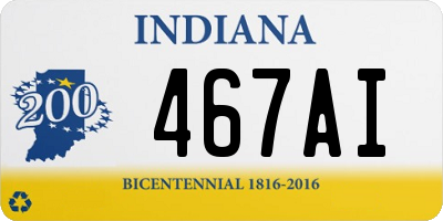 IN license plate 467AI