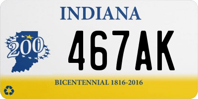 IN license plate 467AK