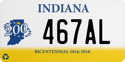 IN license plate 467AL