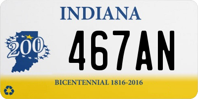IN license plate 467AN
