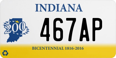 IN license plate 467AP