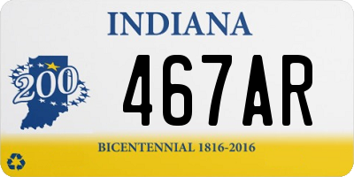 IN license plate 467AR