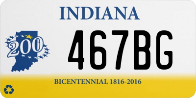 IN license plate 467BG