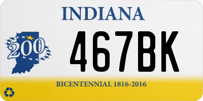 IN license plate 467BK