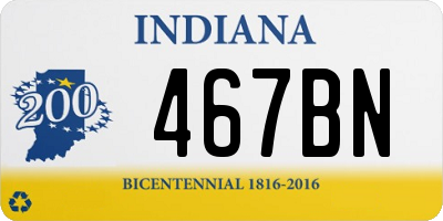 IN license plate 467BN