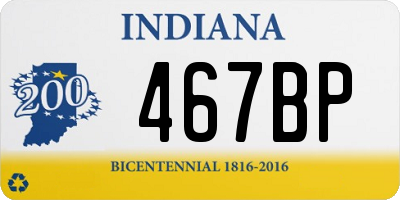 IN license plate 467BP