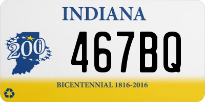 IN license plate 467BQ