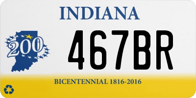 IN license plate 467BR