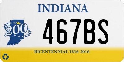 IN license plate 467BS