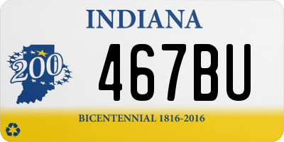 IN license plate 467BU