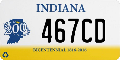 IN license plate 467CD