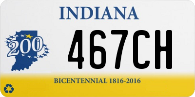 IN license plate 467CH