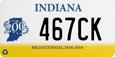 IN license plate 467CK