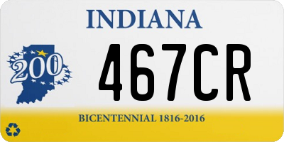 IN license plate 467CR