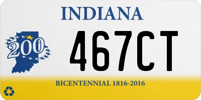 IN license plate 467CT