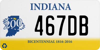 IN license plate 467DB