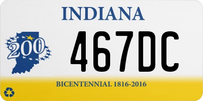 IN license plate 467DC