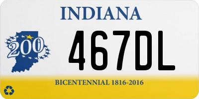 IN license plate 467DL