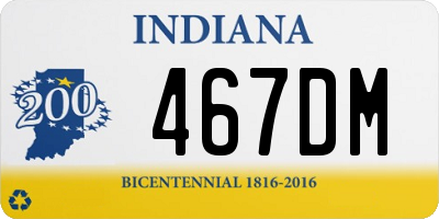 IN license plate 467DM