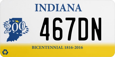 IN license plate 467DN