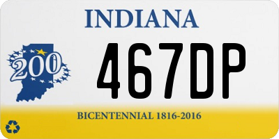 IN license plate 467DP