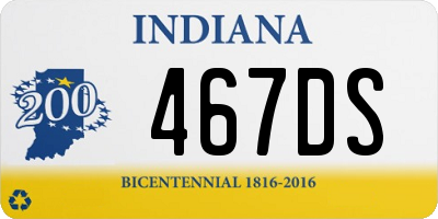 IN license plate 467DS