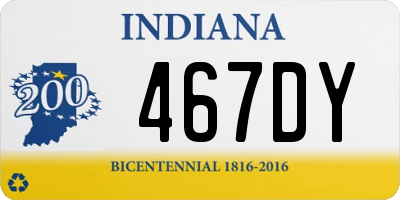 IN license plate 467DY