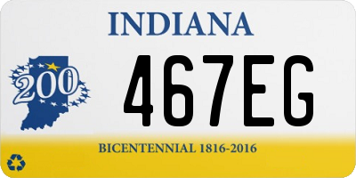 IN license plate 467EG